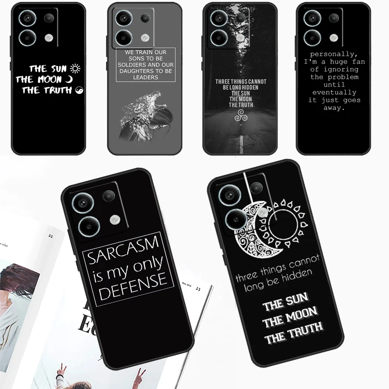 Teen Wolf Quotes Case For Redmi Note 13 Pro Plus Note 12 9 10 11 Pro 9S 10S 11S 12S Redmi 12 10 C 13C Cover