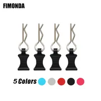 4pcs Metal Body Clip RC Car Shell Fixed R Pin with Tab for Axial Capra SCX10 RGT TRX4 CC01 SMT HPI HSP Kyosho Wltoys Spare Parts