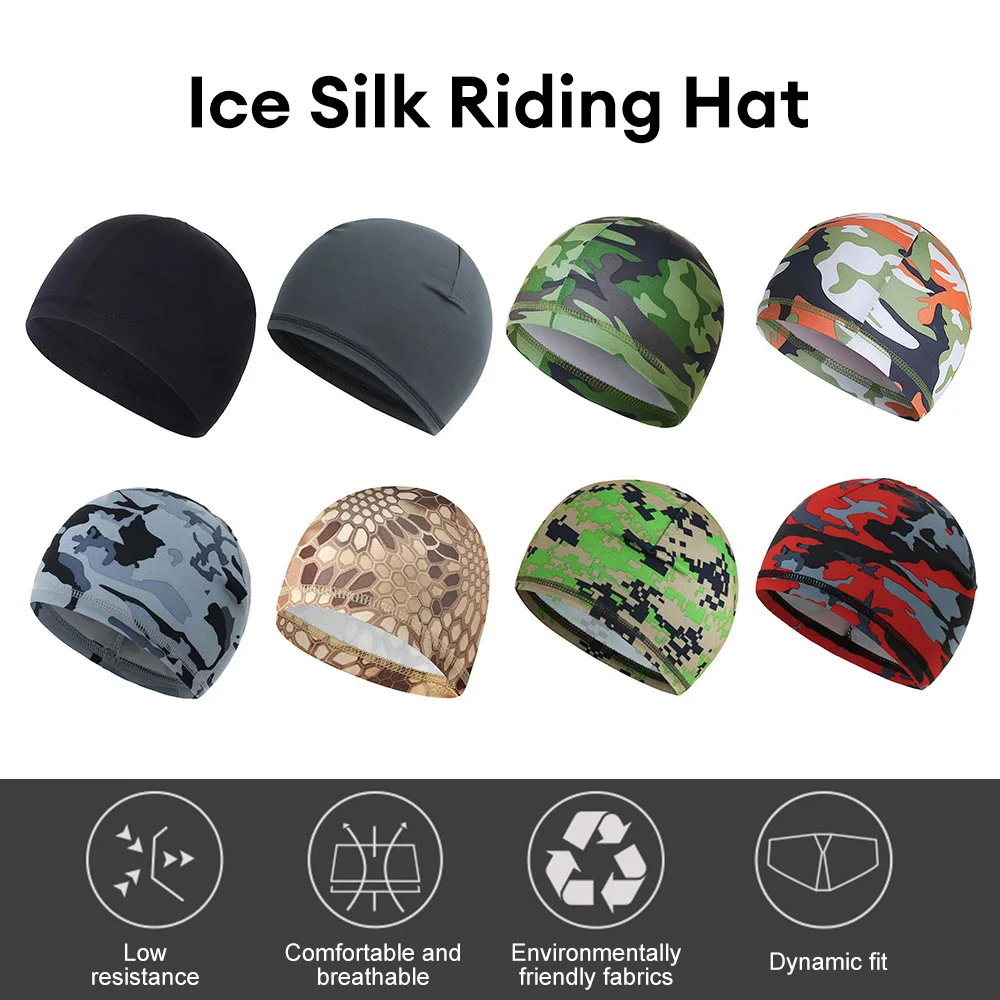 Gorro de ciclismo Unisex, gorro Anti-UV de verano para motocicleta, gorro para ciclismo, forro para casco, gorro para deportes al aire libre de secado rápido, gorro interior antisudor