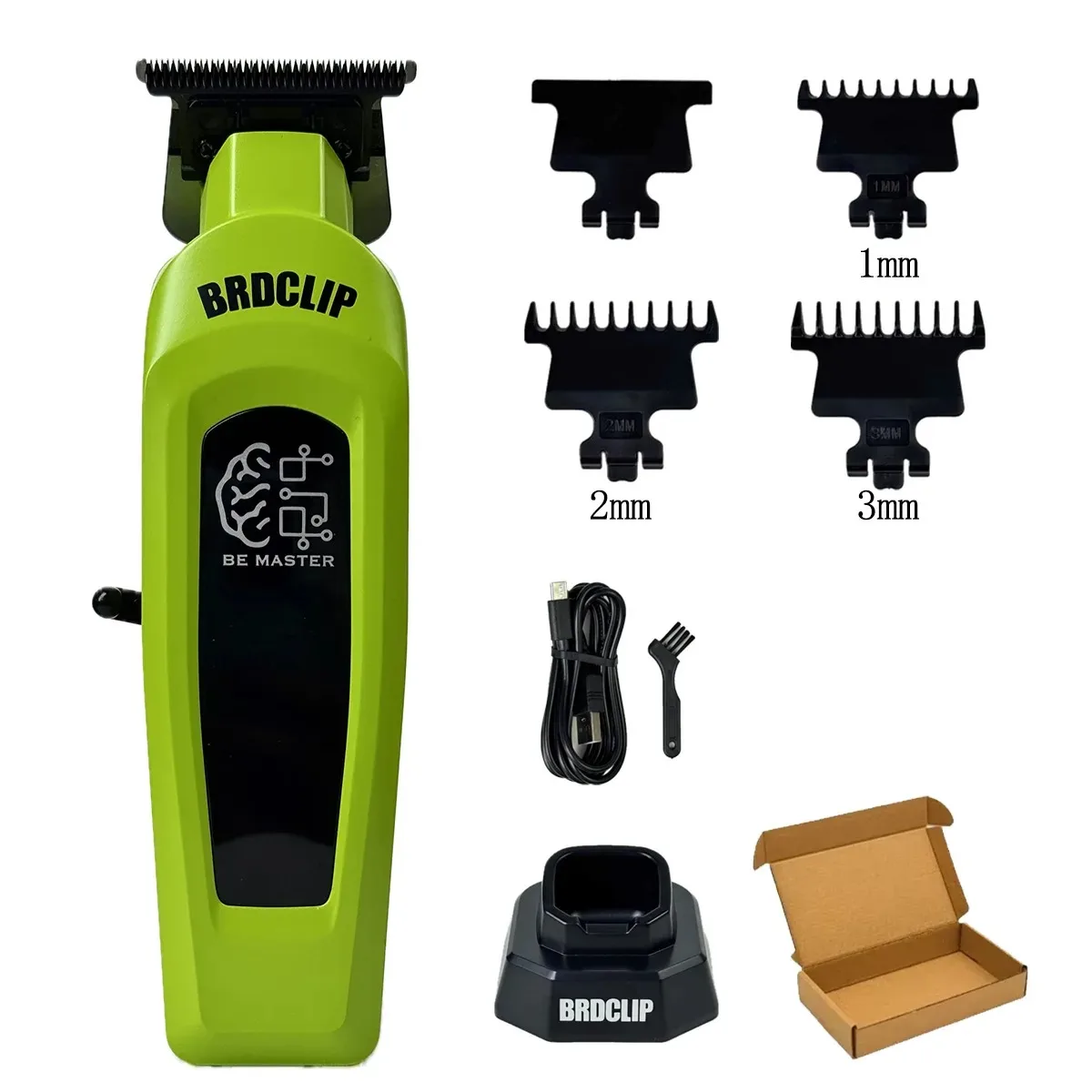 Professionele Elektrische Tondeuse BRD 106 met Basis 7500 RPM Tondeuse voor Man DK-078 DLC Blade 7200 RPM Kapper 2 ST Set