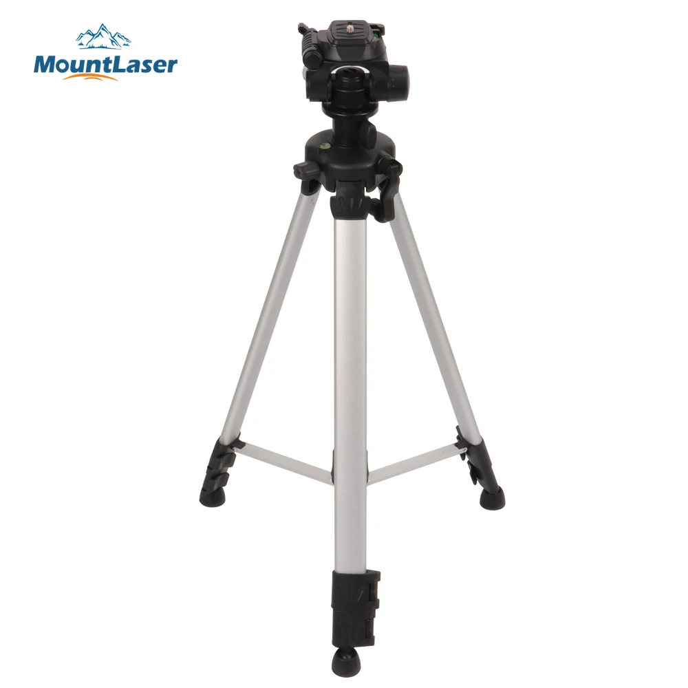 Trípode de nivel láser de 1,5 m de estilo mejorado, soporte de trípode grueso de altura ajustable con cabezal inclinable extraíble para topografía