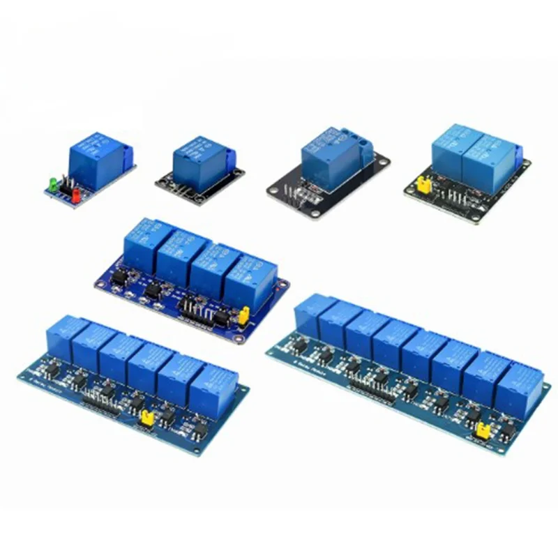 

Релейный модуль 5 В 1/2/4/6/8 каналов, оптопара поддерживает триггер высокого и низкого уровня
