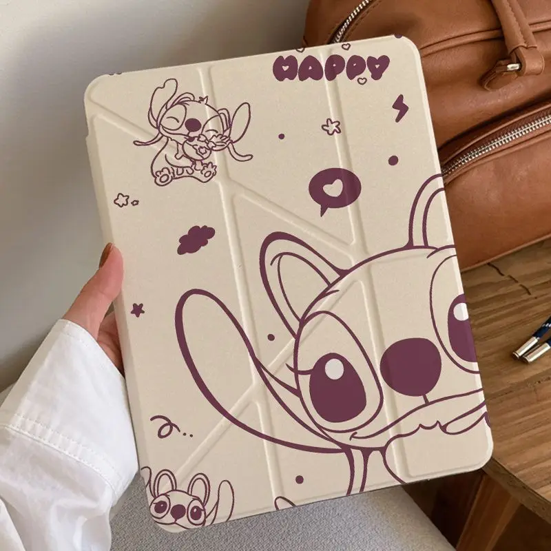 

Для Xiaomi Pad 7 Pro 11,2 дюйма MiPad 6s Pro Mi 5 6 Чехол для Redmi Pad Pro SE Cartoon Stitch Y Складная мягкая силиконовая подставка Smart Cover