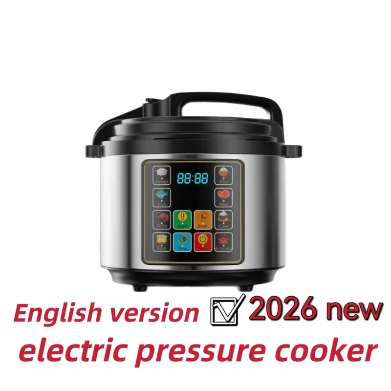 5L Electric Pressure Cooker 8 in 1 Multi Cooker Programmable Slow Rice Steamer Stew Pot Kitchen Appliance for Home Cooking