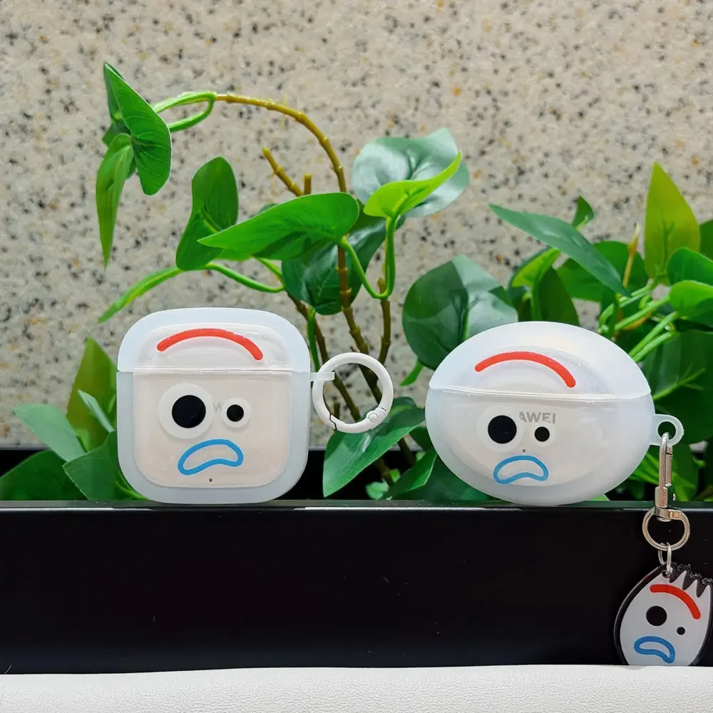 For Huawei FreeClip2 FreeClip headphone case Cute dog expression for FreeBuds SE2 SE3 pro3 pro4 5i 6i 7i 5 earphone cover