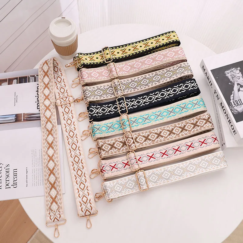 Luggage Accessories 5CM Wide Oblique Span Shoulder Strap Women's Bag School Bag Replacement Strap Adjustable Length Strap