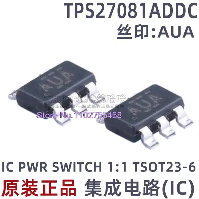 20PCS/LOT   TPS27081ADDCR TPS27081A SOT23-6AUA TPS27081