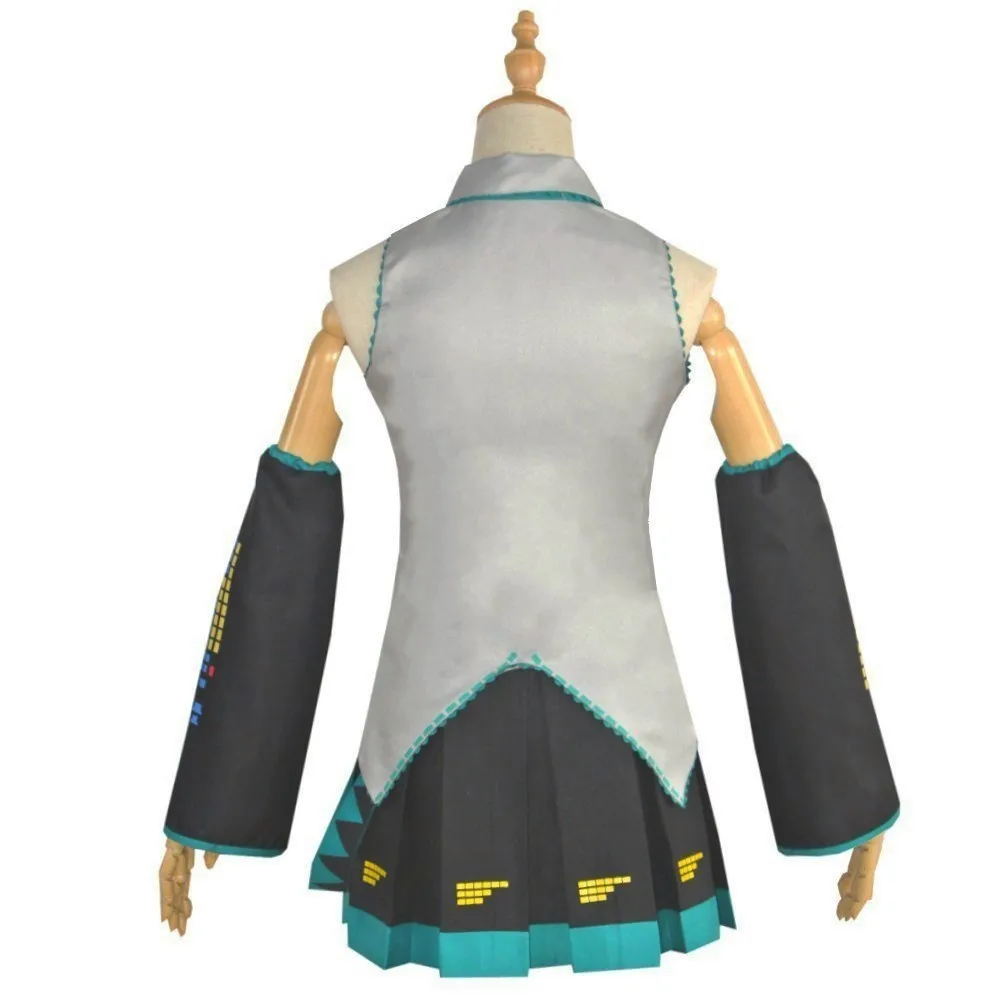 Vocaloid Miku - Japanese Men Women Wig Costume Future Miku Cosplay Outfit for Beginners Female Halloween Outfit Plus Size