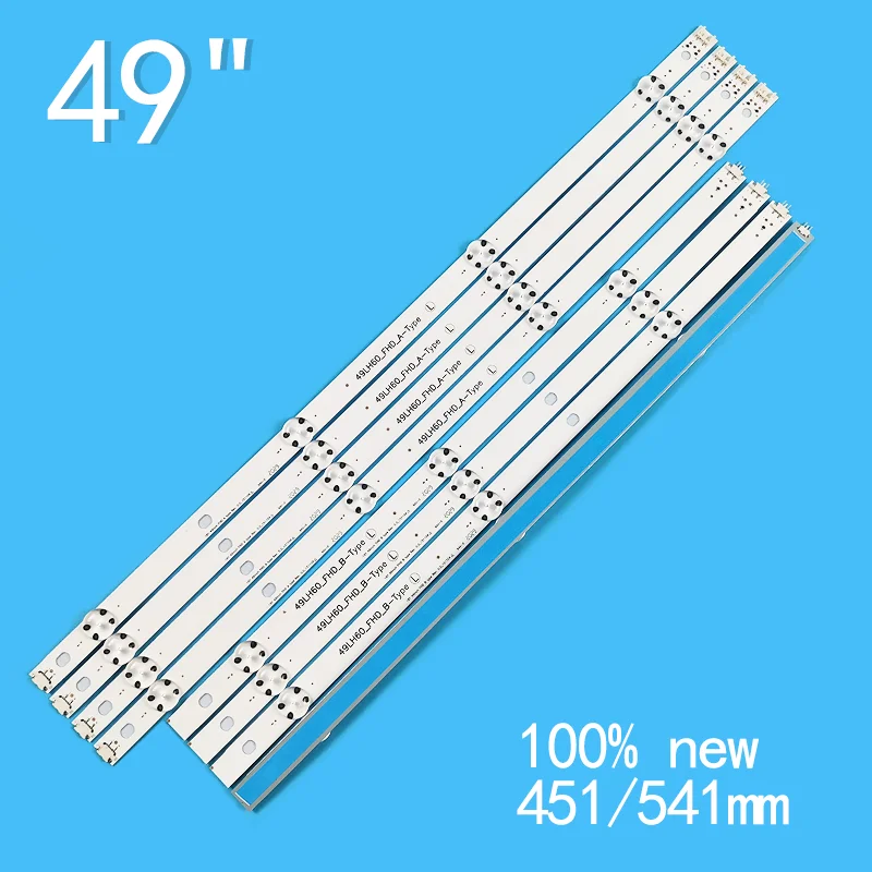 شرائط ضوء LED ل 49 "FHD نوع Rev0.0 شرائط الإضاءة الخلفية ، 49LH60 FHD _ A B-نوع 49LH604 49LH604V 49LW540S LT-50C550