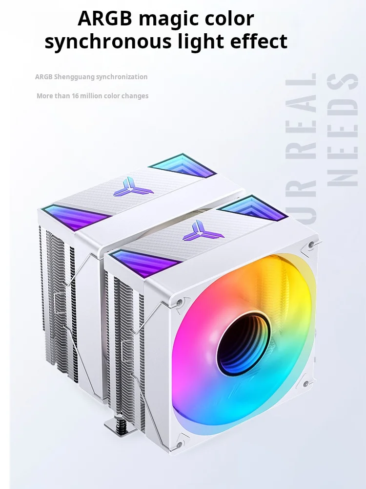 CR3000 Double Tower Radiator CPU Fan ARGB White 1700 Desktop Computer Seven Copper Tube air Cooling