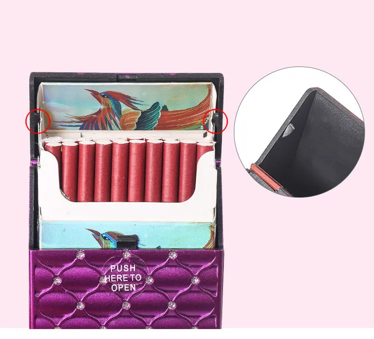 walmart cigarette cases Silver Metal-Plated Compact Cigarette Case & Stash Box (7X 100s Size Cigarettes)
