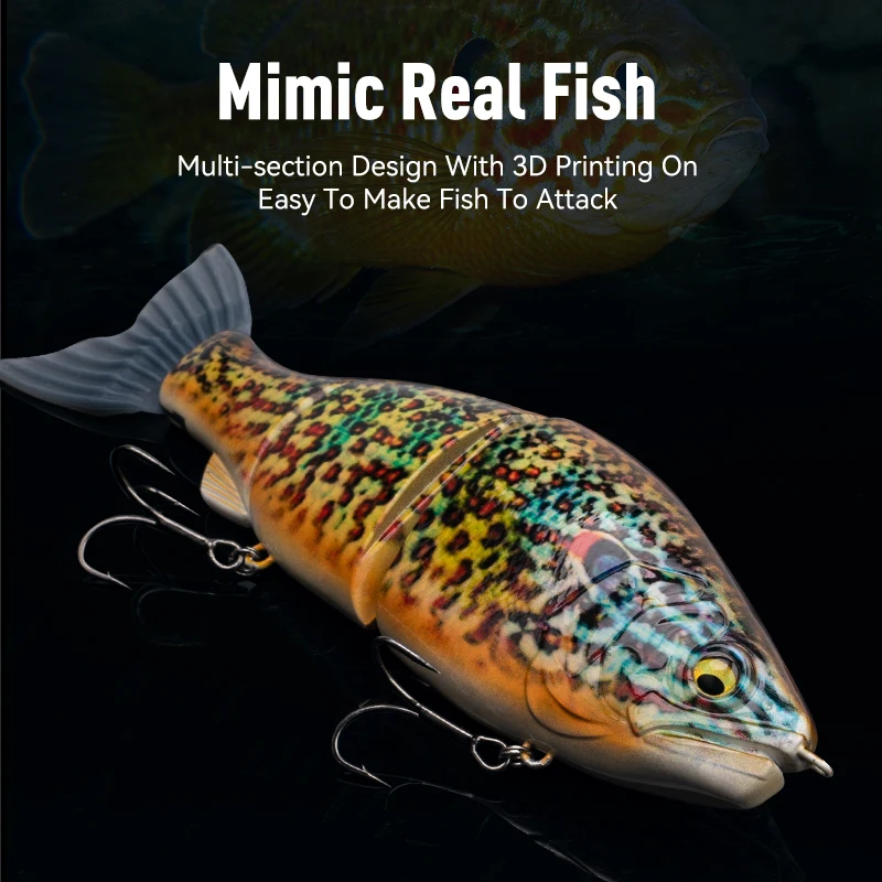 LEYDUN JOINTED CLAW SATCHET 184mm 2.5OZ Fishing Lures joint body Glide  Swimbaits Floating powerful S-shaped big Hard baits bass - AliExpress 18