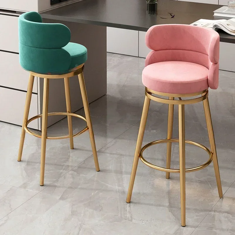 Furniture Bar Chair Modern Round Outdoor For Kitchen European Industrial Kitchen Barstool Velvet Chair Chaise De Bar Cuisine