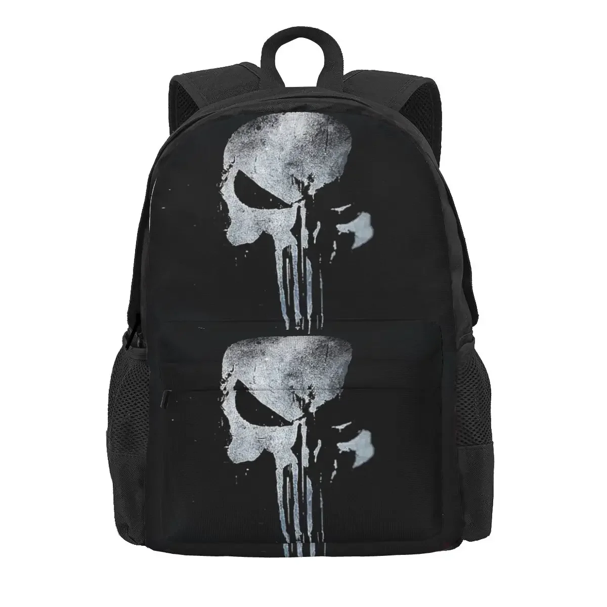 

Heavy Metal Skeleton Skull Punishers Backpacks Boys Girls Bookbag Children School Bags Cartoon Kids Laptop Rucksack Shoulder Bag