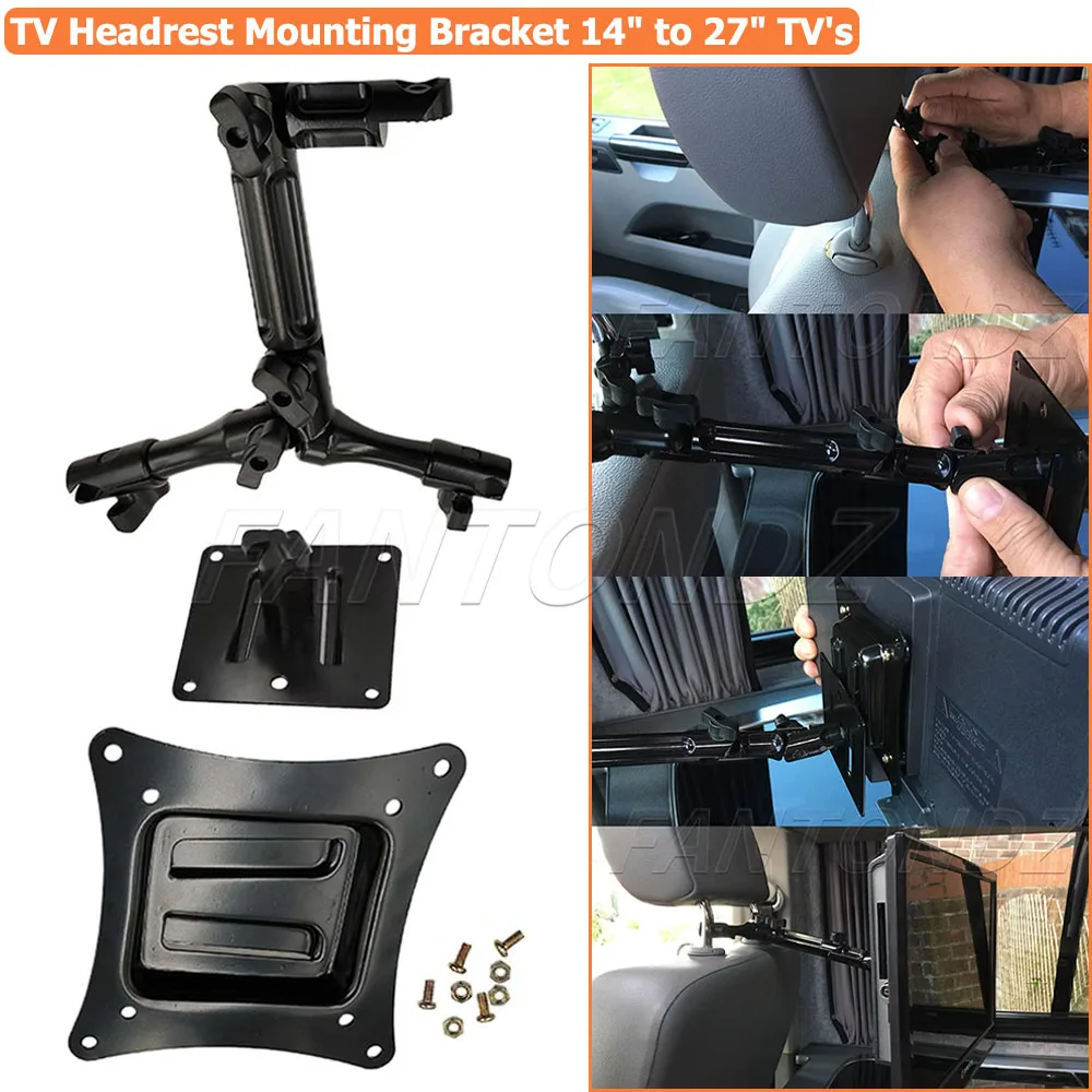 Lift Off TV Headrest Mounting Bracket For Campervan Motorhome Car,14