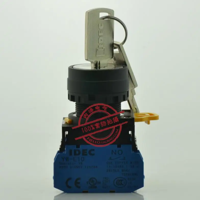 [ SA ]Original Japanese Izumi IDEC 22mm self-locking key switch two segments double pumping YW1K-2AE10 1 open--10PCS/LOT