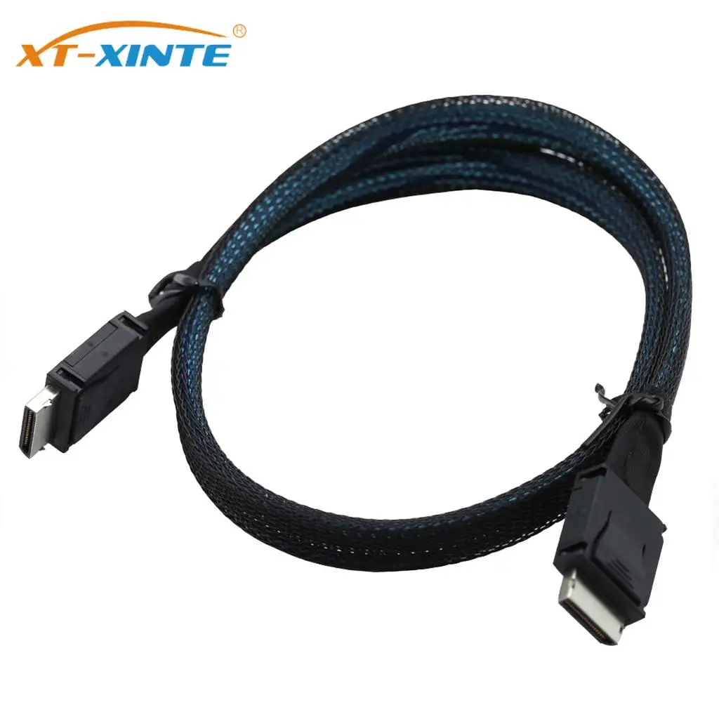 PCIE Oculink SFF 8611 4I To MINI SAS SFF-8611 4I Server Super Speed Cable Data Extension Cable Male To Male Data Transfer Line