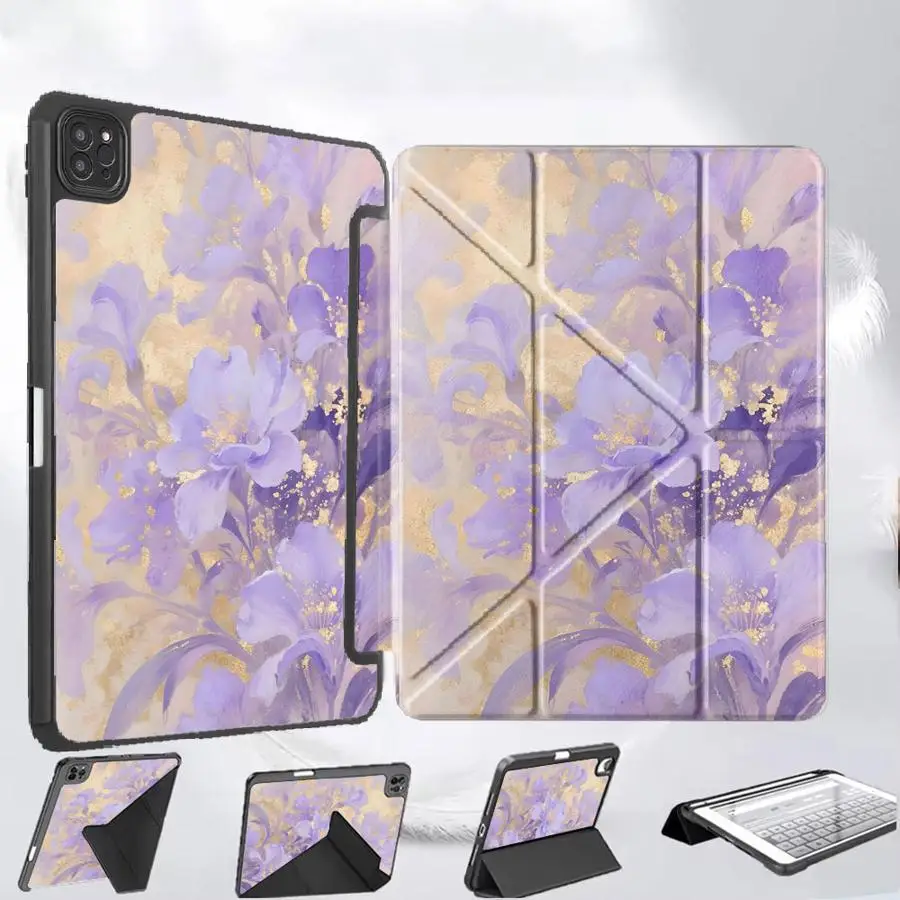 

Креативный чехол-подставка для планшетов iPad Pro 11-го, 10-го, 9-го, 8-го, 7-го поколений, 12.9-дюймовых Pro 2025, Mini 6, 7, Air 4, 5, M3, M2, M4, 11-дюймовых моделей