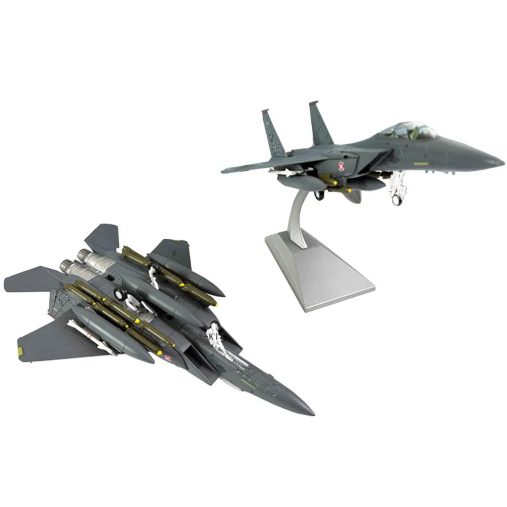 Масштаб 1/100 F15E, армия США, F-15E Strike Eagle, истребитель из сплава, литой под давлением металлический самолет, модель самолета, игрушка