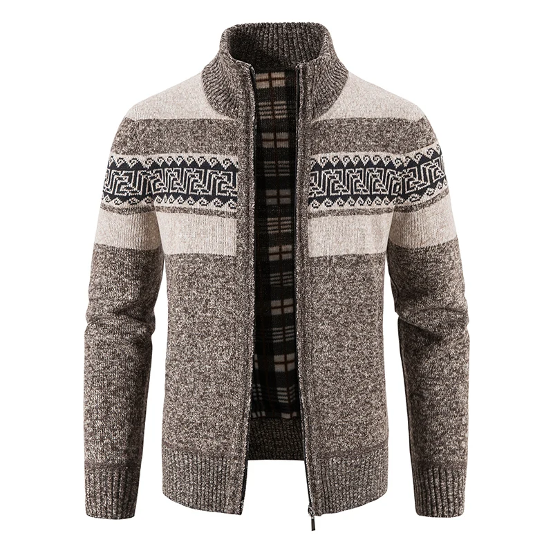 

Men Winter Cardigans Knitted Sweaters New Male Thicker Warm Casual Sweatercoats Good Quality Male Slim Sweaters Jackets Size 3XL