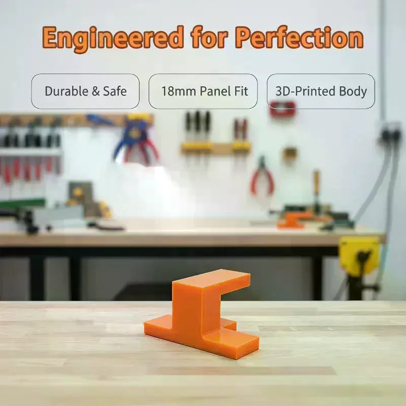 Cabinet Door Installation Jig Easy to Use T-Type Corner Bracket Clamp Woodworking Locator for Home Handyman Repair Work