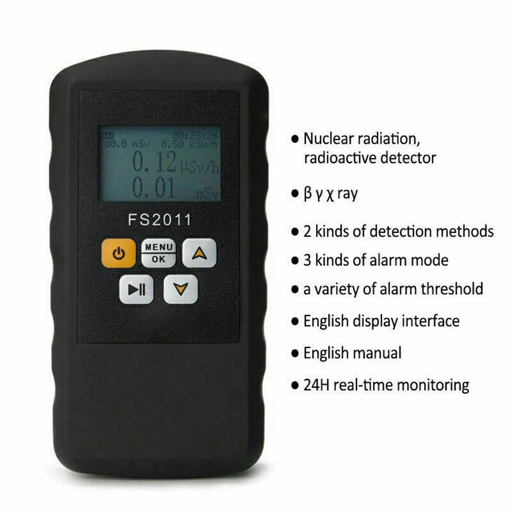 Nuclear Radiation Monitor Smart Geiger Counter  For Beta Y X-ray Radiation Detector Marble Radiation Ionization Personal Dose