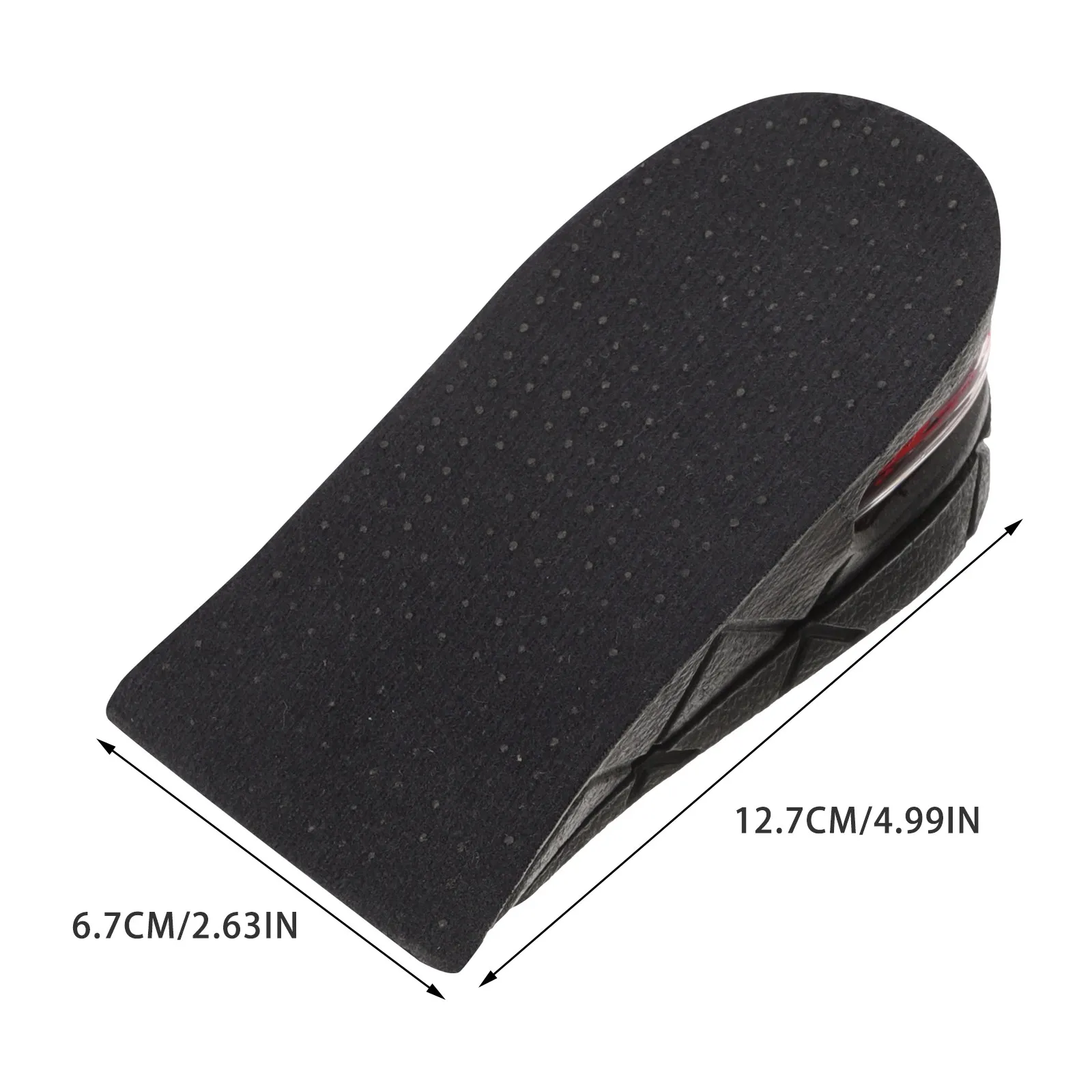 Invisible Height Increase Insoles 2 Pairs Cushioned Heel Lift Inserts for Dress Shoes Sneakers Boots Flats