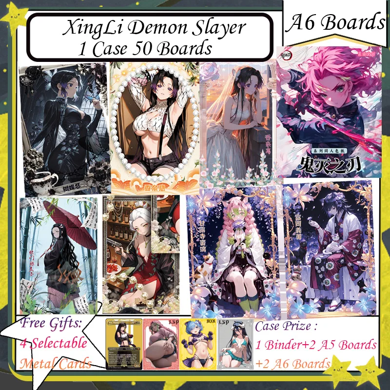 

XingLi доски Demon Slayer A6 карты Demon Slayer Tanjirou Kamado Nezuko коллекционные карты персонажей аниме подарки
