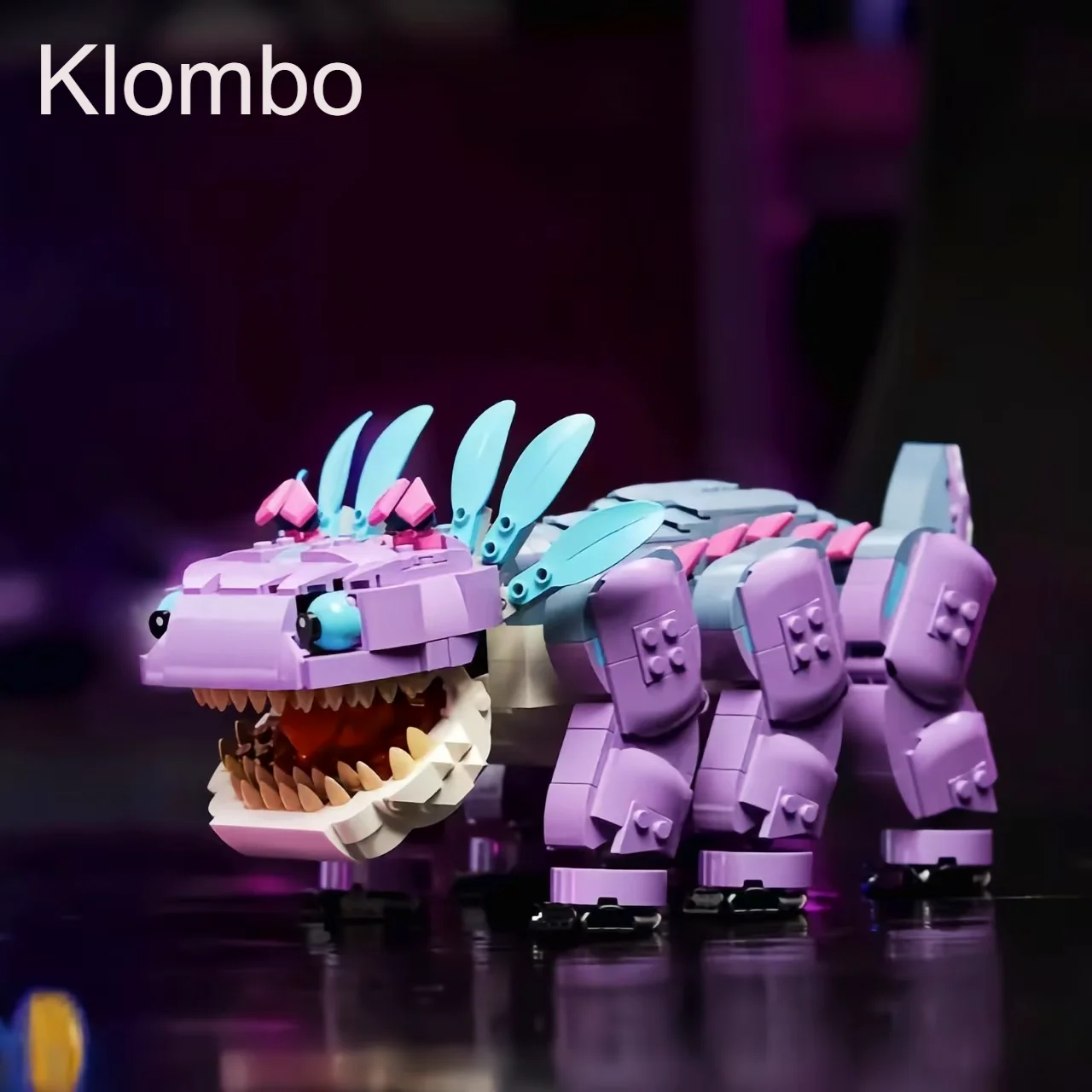 Nouveauté 2026 – Jeu populaire Fortnite : Blocs de construction Klomberry Dush Dinosaur 77077 Klombo (1084 pièces) – Modèle de puzzle pour cadeaux d'anniversaire