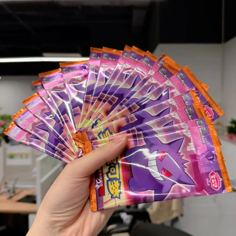 

Новый Ptcg Pkm: Карлет и фиолетовый пакет драгоценных камней Vol.3 Gengar Meowth Упрощенная китайская коллекционная карта-сюрприз Подарочные игрушки Карточная игра