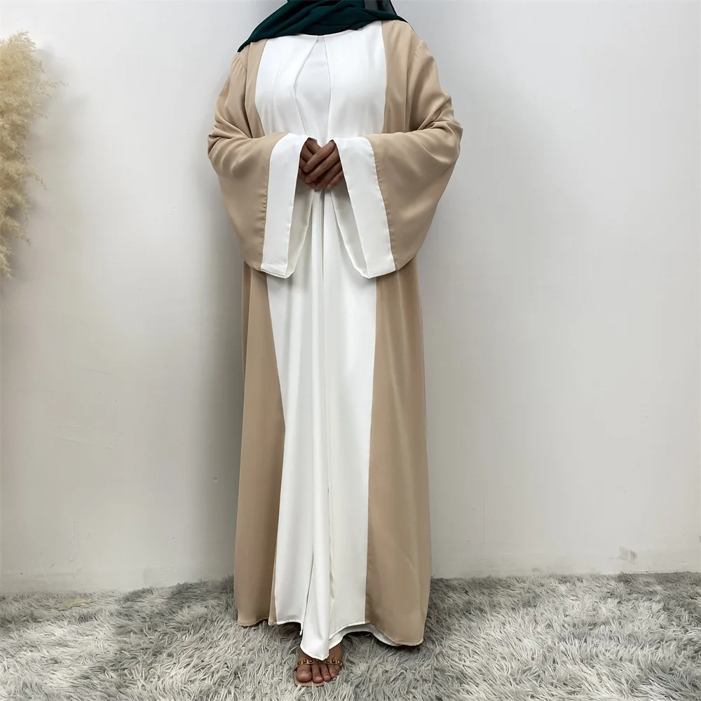 Mode Patchwork Robe musulmane femmes Eid Ramadan vêtements islamiques dubaï turquie Abaya Robe arabe Femme musulmane caftan Jalabiya