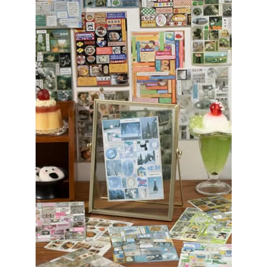 Dreamcore Sticker Book, 30 Sheets, 600+ Manga Style Japanese Retro Stickers,Y2K Aesthetic Stickers Book for Journaling, Scrapbo