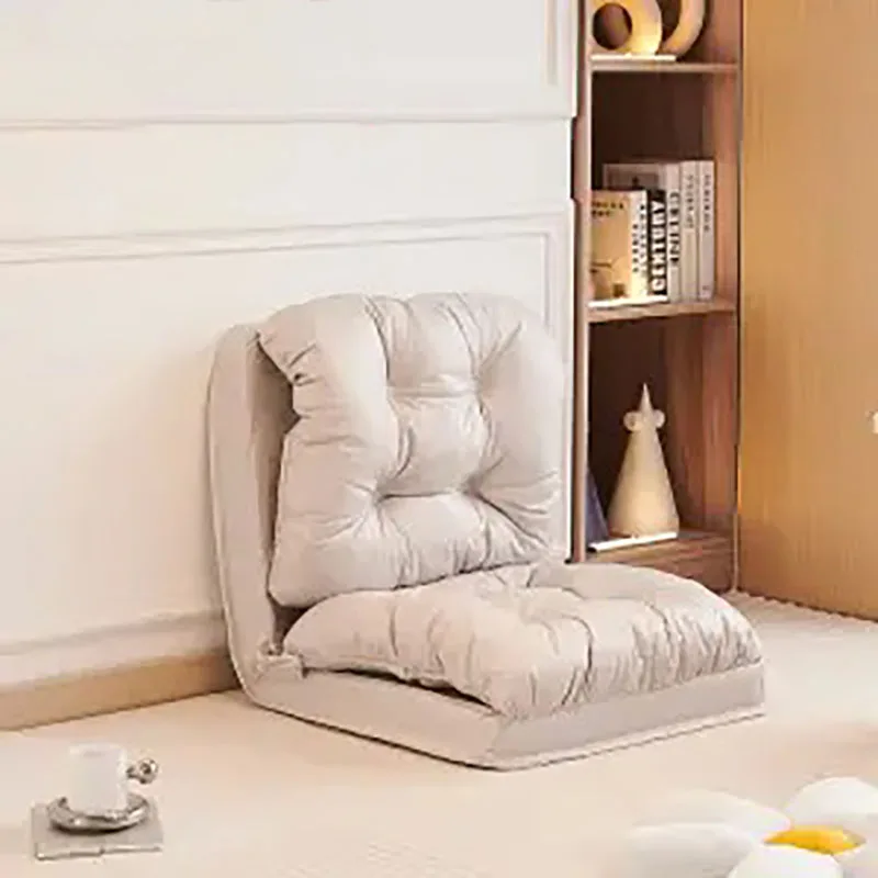 Single Sofa Mini Chair Folding Living Room Chairs Rocking Chair Camping Folding-bed Tumbonas Lazy Armchair Solid Wood Sofa Home