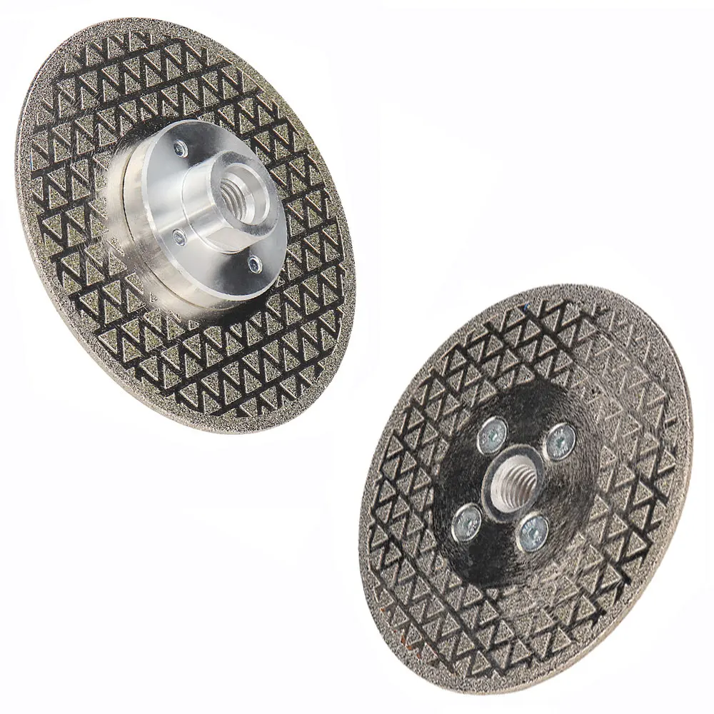 Gegalvaniseerde dubbelzijdige doorslijpschijf Diamantzaagblad Haakse slijper Slijpschijf voor marmeren granieten tegels en beton