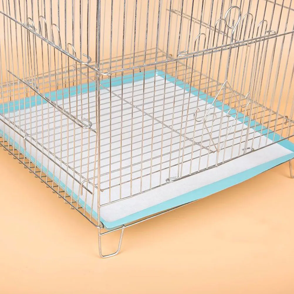

100pcs Thickened Paper Pad Absorb Water Disposable Bird Cage Accessories Parakeet Mats Liners Urine Pad Stay Fresh Reduce Odor