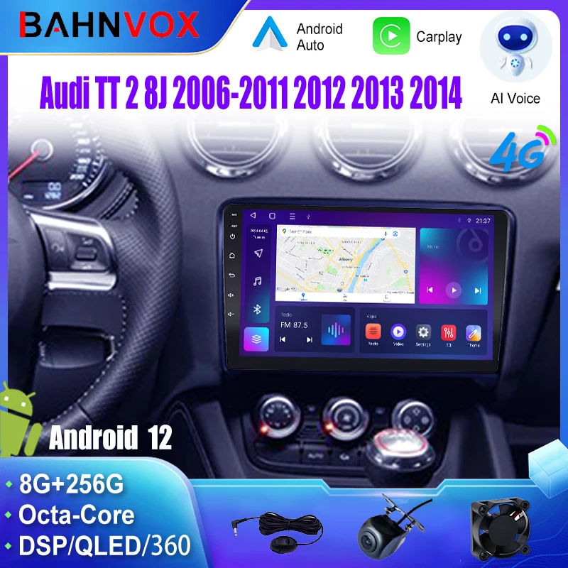 

Android Car Radio GPS Navigation Multimedia Video Player for Audi TT 2 8J 2006-2011 2012 2013 2014 Stereo Tape Recorder Screen
