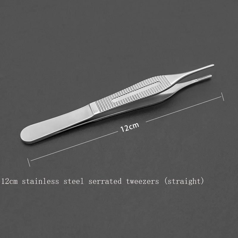 Stainless steel serrated forceps dental surgical forceps medical tissue forceps straight curved gingival forceps oral tools