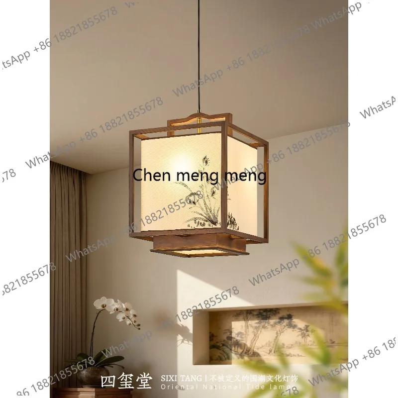 

Новая люстра в китайском стиле дзен для ресторана в эстетическом стиле, маленькая люстра для входной зоны/прохода