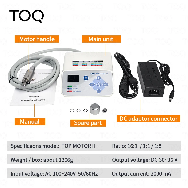 Dental clinical brushless LED micro motor can work With 1:5 1:1 16:1 Contra Angle Dentist Low Speed Handpiece