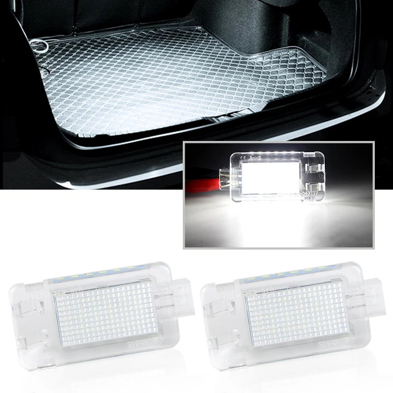 2x canbus led compartimento de bagagem tronco boot luz cortesia footwell lâmpada interior para volvo c30 s60 s60l c70 v70 s80 xc70 xc90