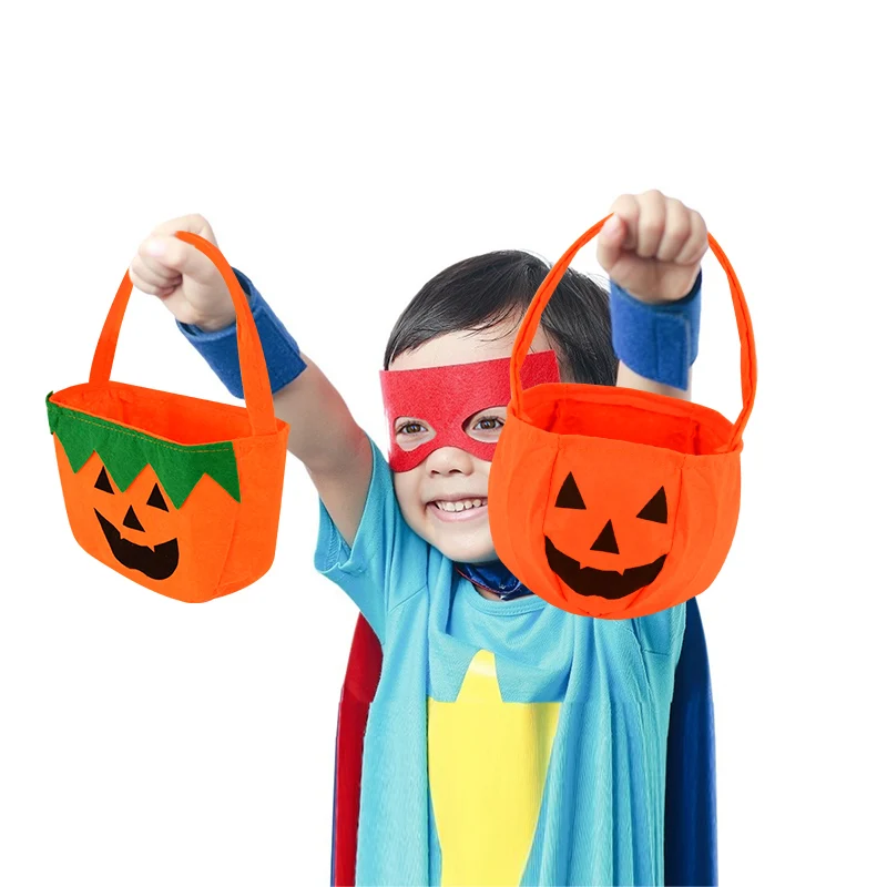 

Halloween Pumpkin Bag Fashion Personalized Shopping Bag Handbag Non woven Handheld Candy Bag