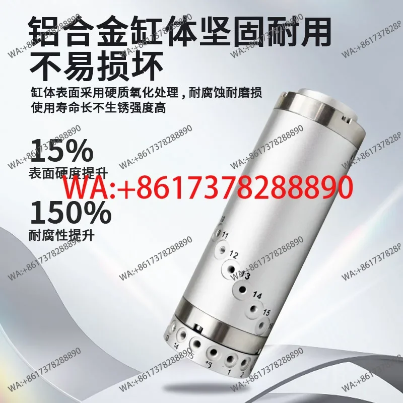 

Пневматический поворотный соединитель MQR2/4/8/12/16-M5, универсальный, 360-градусный, многоканальный, с контактным кольцом.