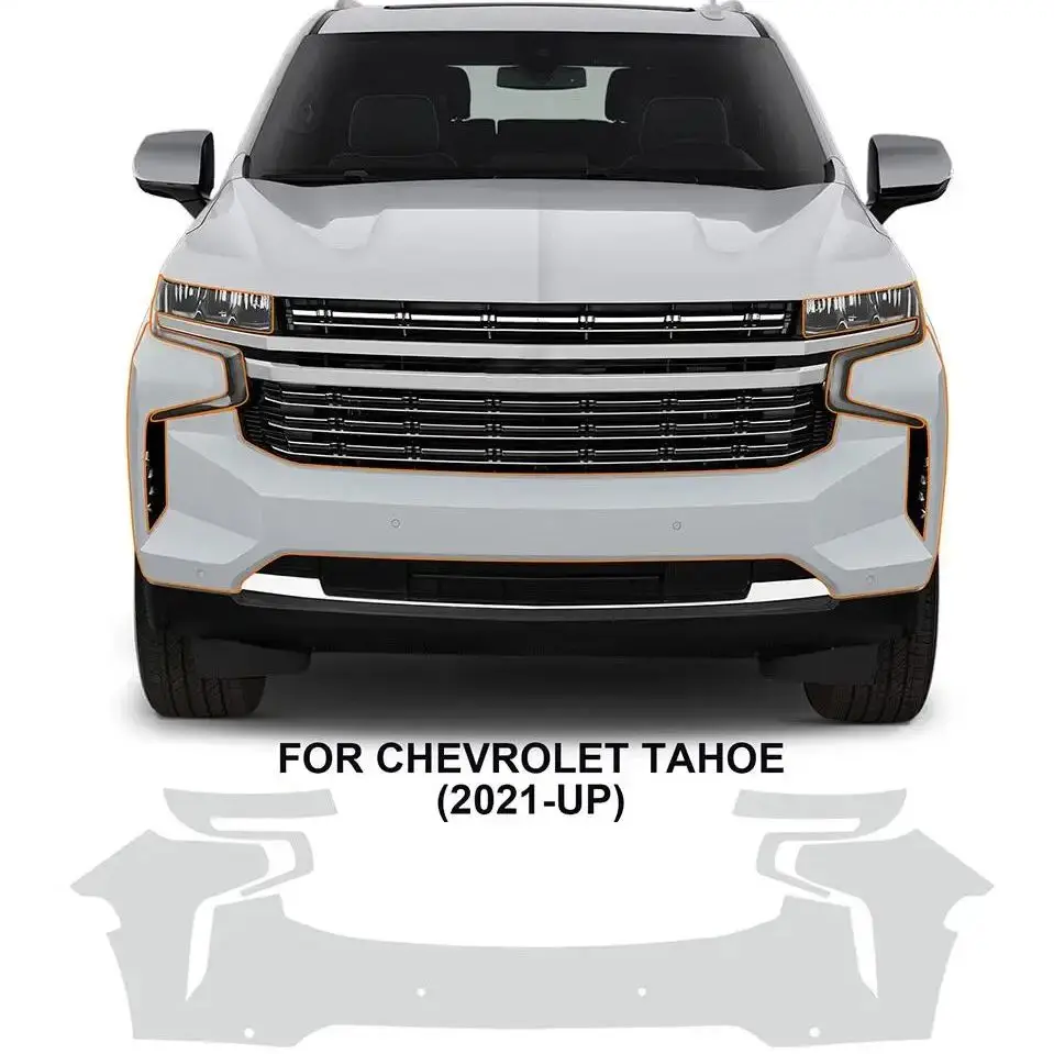8.5Mil TPU Scratch-resistant Car Paint Protection Film For Chevrolet Tahoe 2021-UP Car Body Transparent Bra Per-cut PPF Kit