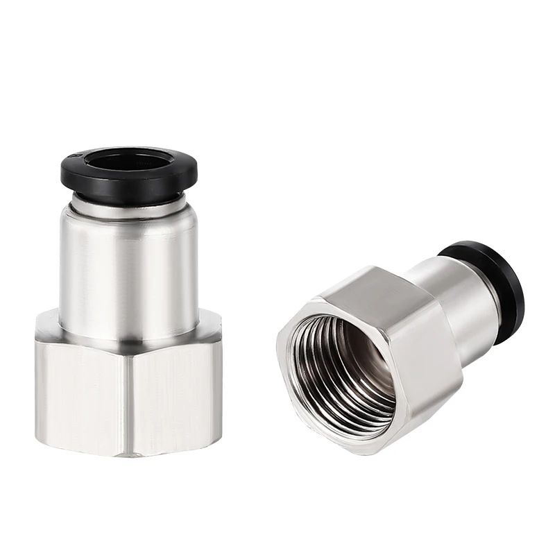 

Pneumatic Quick Connector Air Fittings For 4 6 8 10 12mm Hose Tube Pipe 1/8" 3/8" 1/2" 1/4" BSP Female Thread Brass