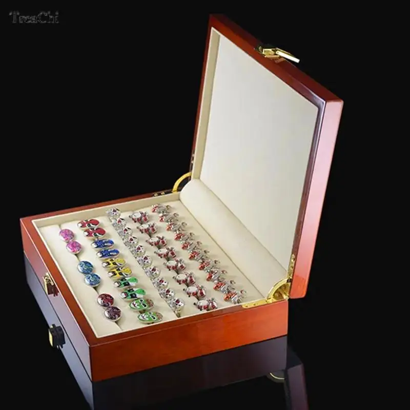 

Luxury Cufflinks Gift Box 20Pairs/60Slot Capacity Cufflinks Box High Quality Painted Wooden Authentic 24*18*5.5Cm Free Shipping