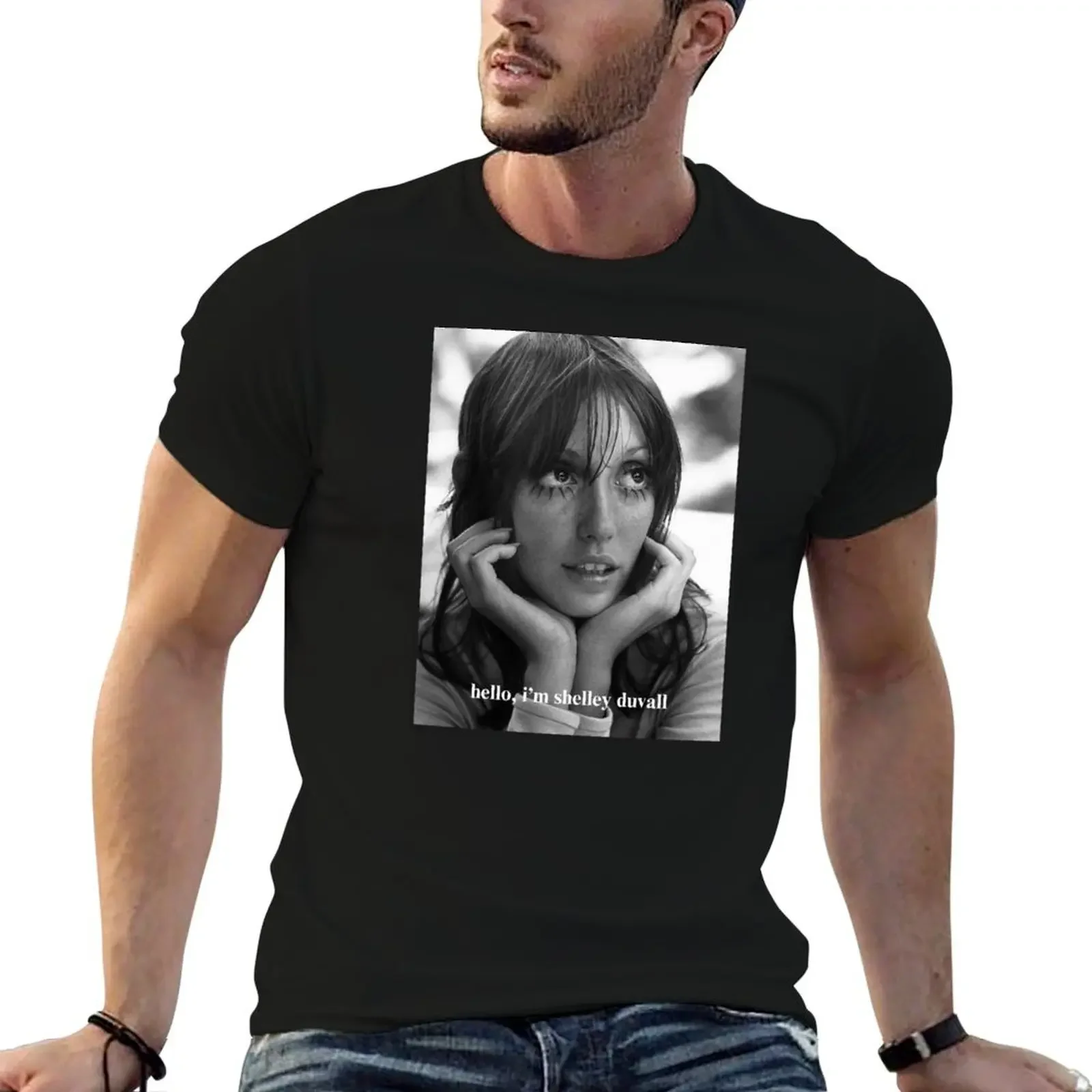 hello, i'm shelley duvall T-Shirt quick-drying heavyweights boys whites mens fashion