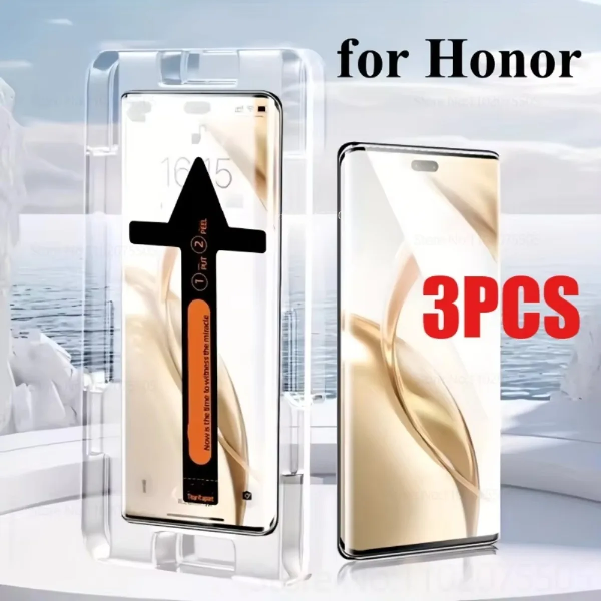 

3Pcs HD One-click Simple Installation Tempered Glass for Honor 400 Pro 400 Lite Screen Protector for Honor 200 Pro 200 Lite Film