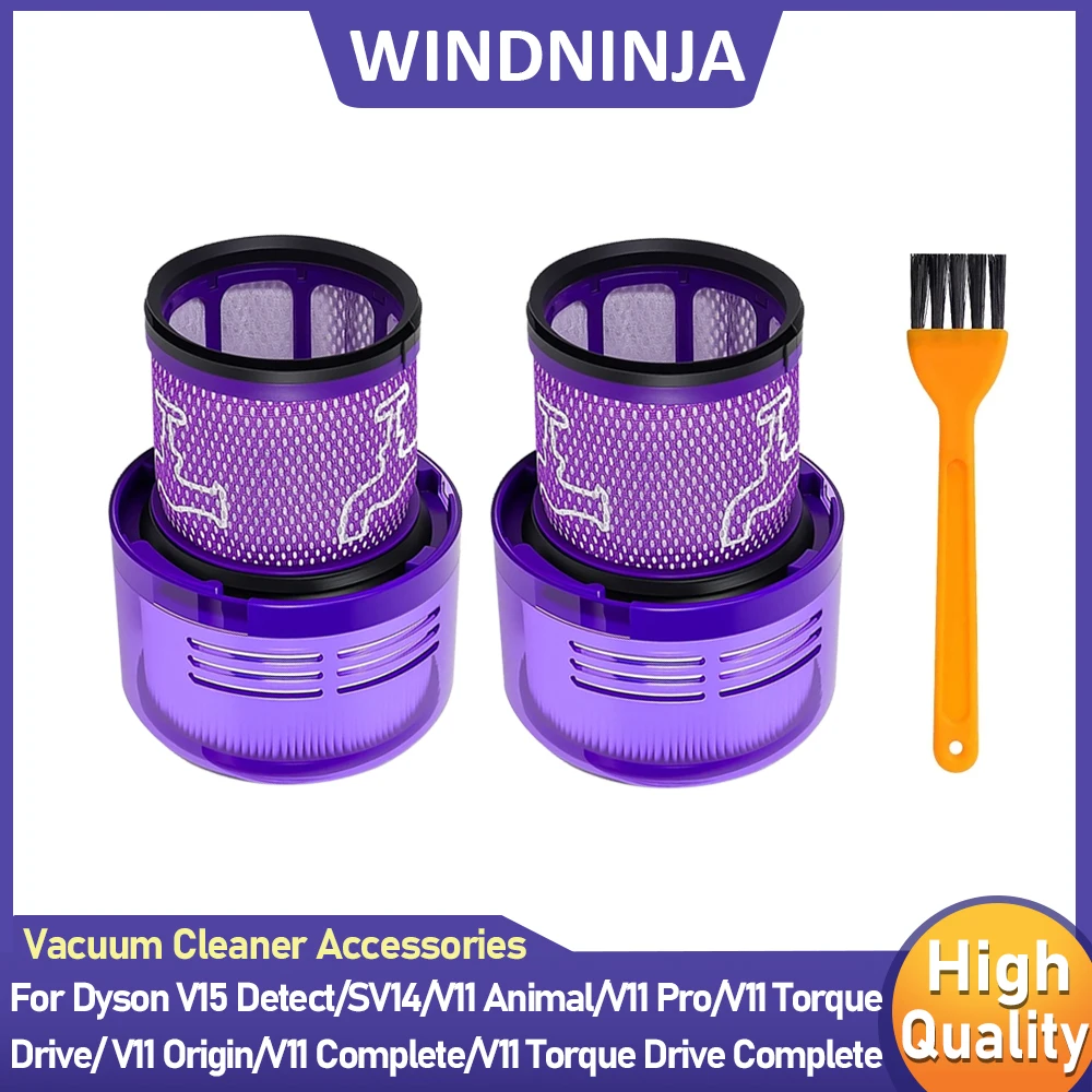 HEPA-Filter mit Reinigungsbürste für Dyson V11 Torque Drive V11 Animal V15 Detect SV14 Akku-Staubsaugerfilter-Ersatzteil