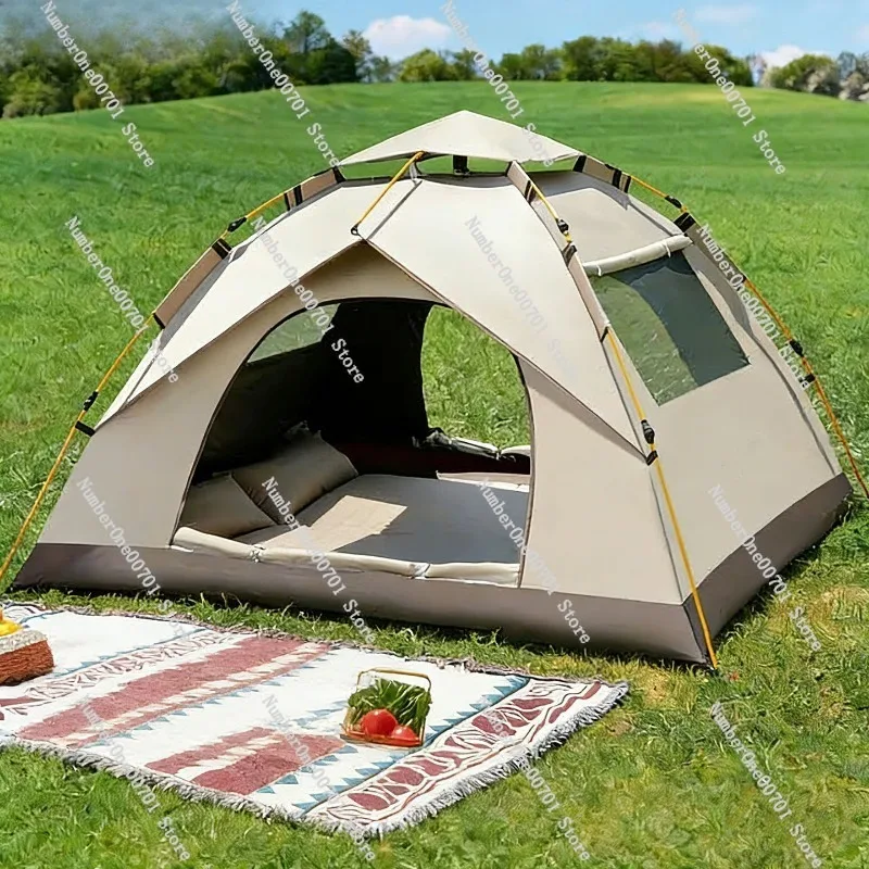 Zelt mit Ein-Klick-Öffnungs- und -Schließmechanismus, faltbar, tragbar, für Camping im Freien, komplettes Ausrüstungsset, Camping, Übernachtung, Picknick, Vordach