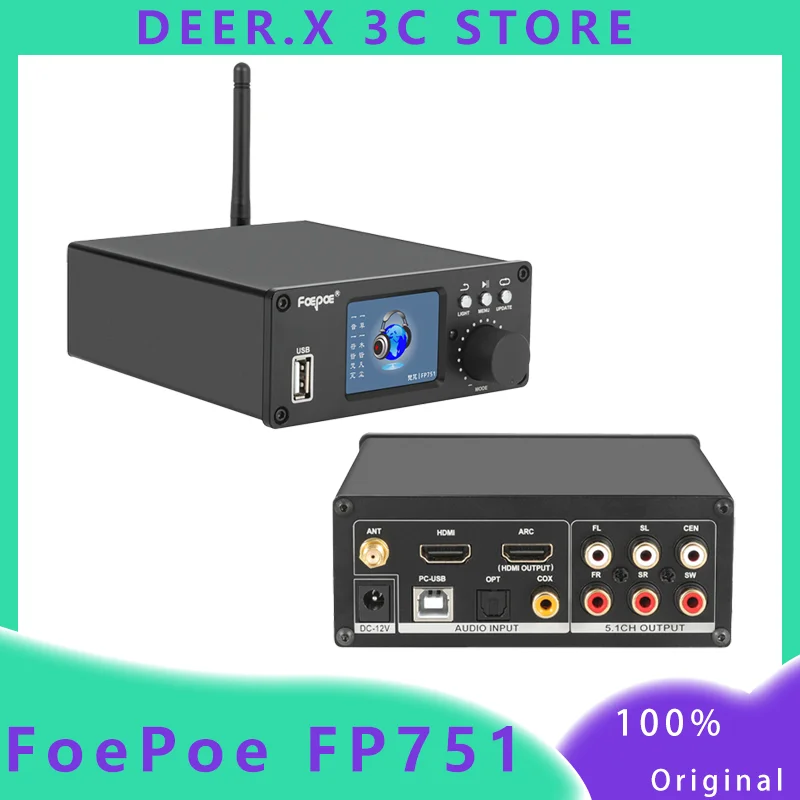 FoePoe FP751/FP720 DTS Dolby 5.1 Π°ΡΠ΄ΠΈΠΎ Π΄Π΅ΠΊΠΎΠ΄Π΅Ρ DSD ΡΠΈΡΡΠΎΠ²ΠΎΠΉ ΠΏΡΠΎΠΈΠ³ΡΡΠ²Π°ΡΠ΅Π»Ρ HDMI Bluetooth USB Π·Π²ΡΠΊΠΎΠ²Π°Ρ ΠΊΠ°ΡΡΠ° ES9038 ΠΏΠΎΠ»ΡΠ·ΠΎΠ²Π°ΡΠ΅Π»ΡΡΠΊΠΈΠΉ HiFi Π΄Π΅ΠΊΠΎΠ΄Π΅Ρ FoePoe FP751/FP720 DTS Dolby 5.1 Π°ΡΠ΄ΠΈΠΎ Π΄Π΅ΠΊΠΎΠ΄Π΅Ρ DSD ΡΠΈΡΡΠΎΠ²ΠΎΠΉ ΠΏΡΠΎΠΈΠ³ΡΡΠ²Π°ΡΠ΅Π»Ρ HDMI Bluetooth USB Π·Π²ΡΠΊΠΎΠ²Π°Ρ ΠΊΠ°ΡΡΠ° ES9038 ΠΏΠΎΠ»ΡΠ·ΠΎΠ²Π°ΡΠ΅Π»ΡΡΠΊΠΈΠΉ HiFi Π΄Π΅ΠΊΠΎΠ΄Π΅Ρ